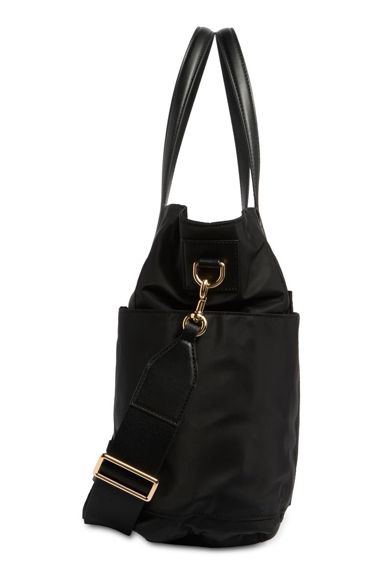 Preppy Nylon Baby Bag, Alternate, color, BLACK