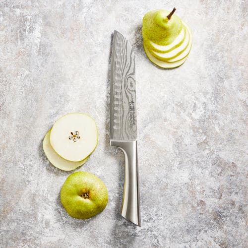 Cuisine::pro Damashiro 6.5" Santoku Knife In Metallic