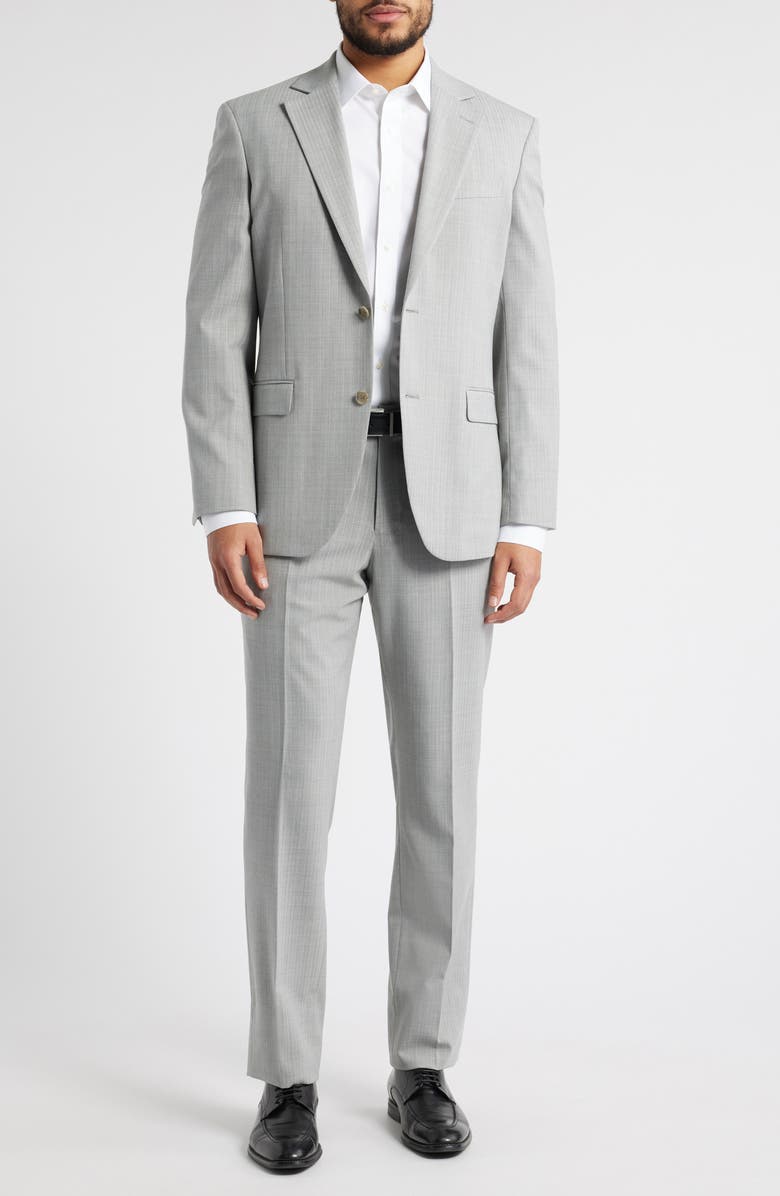 Pinstripe Grey Mélange Suit