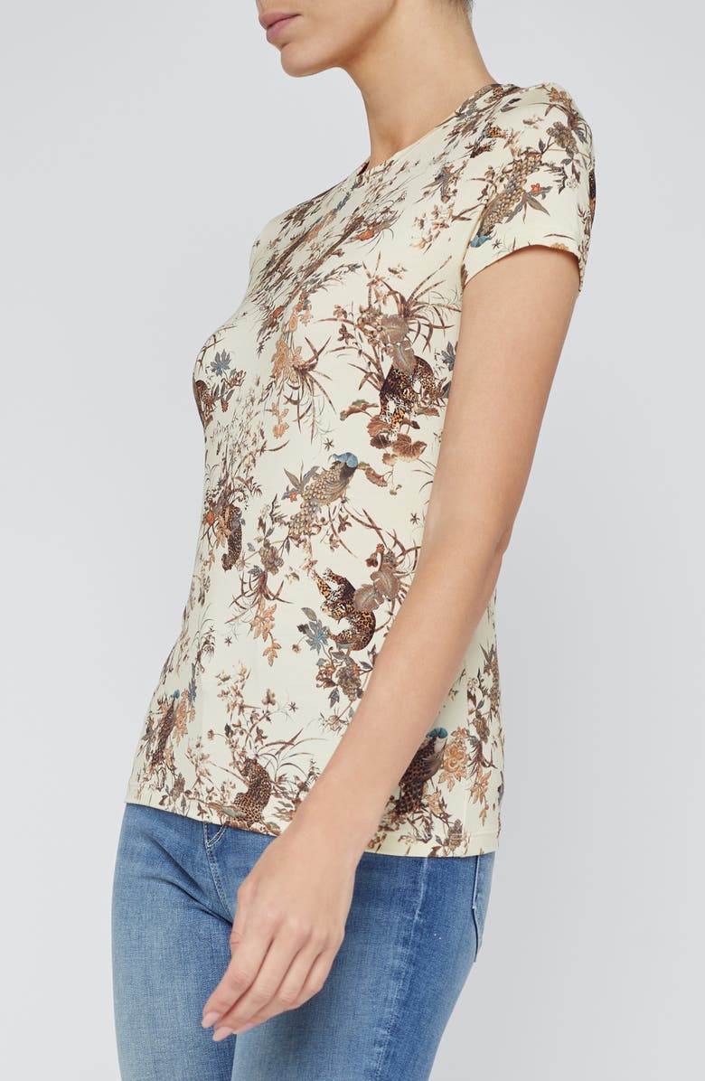 L'AGENCE Ressi Tapestry Jungle Print T-Shirt, Alternate, color, 