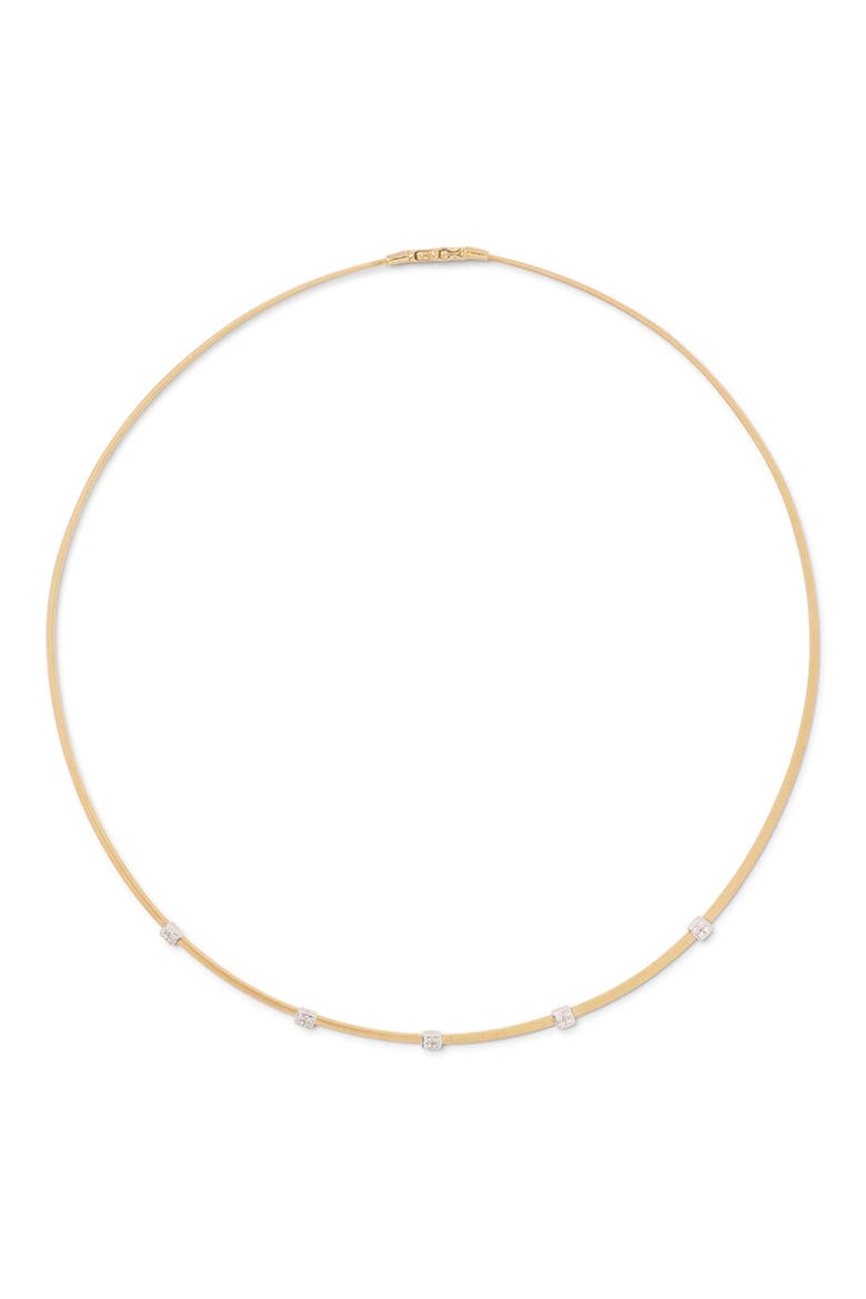 Masai Diamond Station Necklace, Main, color, 18K YELLOW GOLD