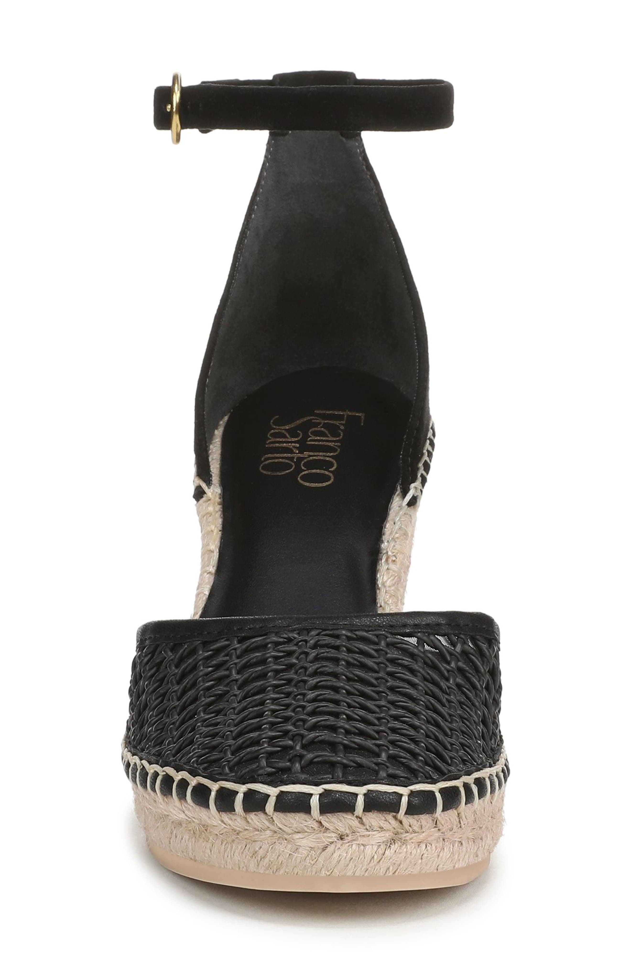 Franco Sarto Idalia Espadrille Wedge, Alternate, color, Black