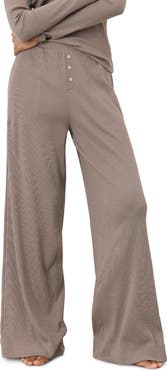 Pact Dream Rib Wide Leg Lounge Pant Made With Organic Cotton