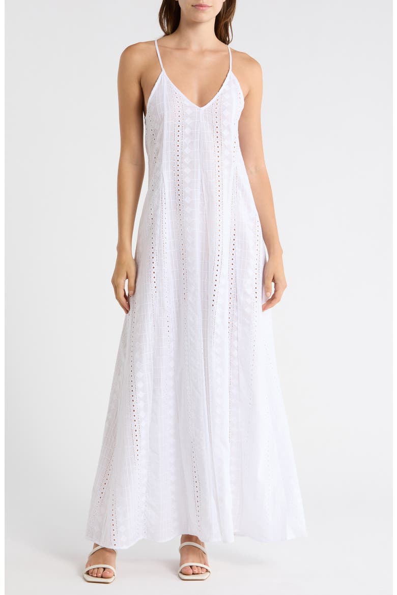 Lily Cover-Up Maxi Dress, Main, color, WHITE