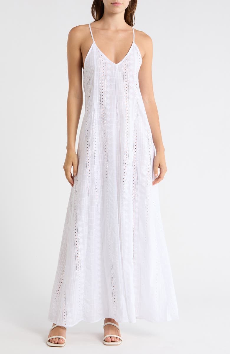 Maaji Lily Cover-Up Maxi Dress, Main, color, White