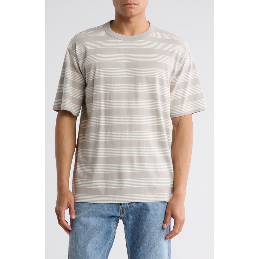 Abound Oversize Stripe Cotton T-shirt In Grey Barred Stripe