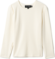 Peek a boo Girls Pointelle Rib Long-Sleeve Top