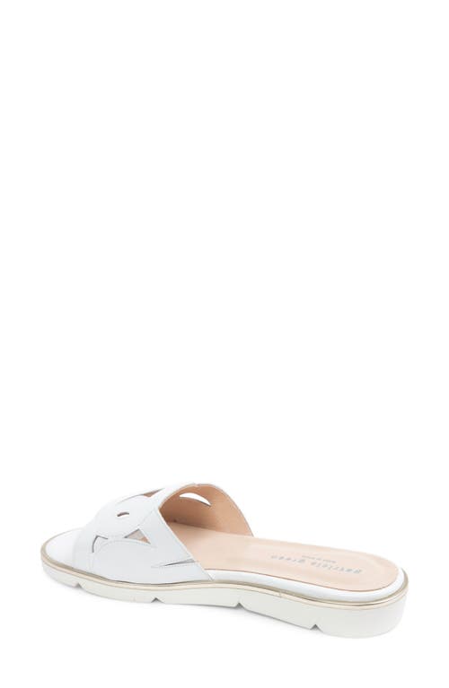 Patricia Green Boca Sandal In White Leather