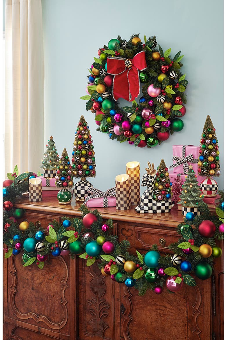 Jubilee Christmas Wreath, Alternate, color, GREEN