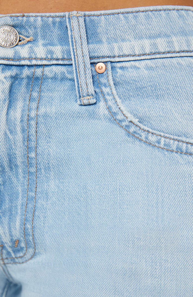 MOTHER The Rambler Flood Ripped Ankle Wide Leg Jeans, Alternate, color,