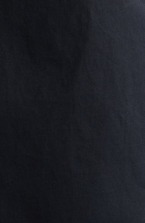 Open Edit Oversize Solid Stretch Cotton Button-up Shirt
