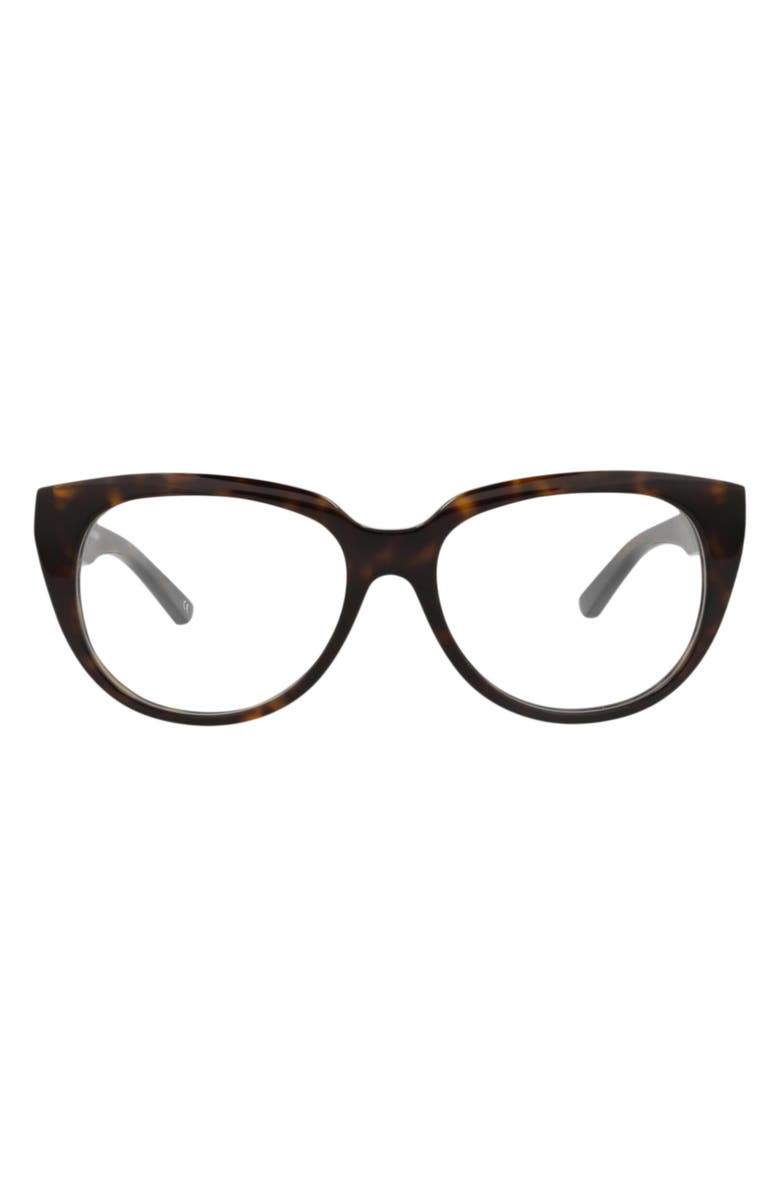 Balenciaga 53mm Round Optical Glasses, Main, color, 