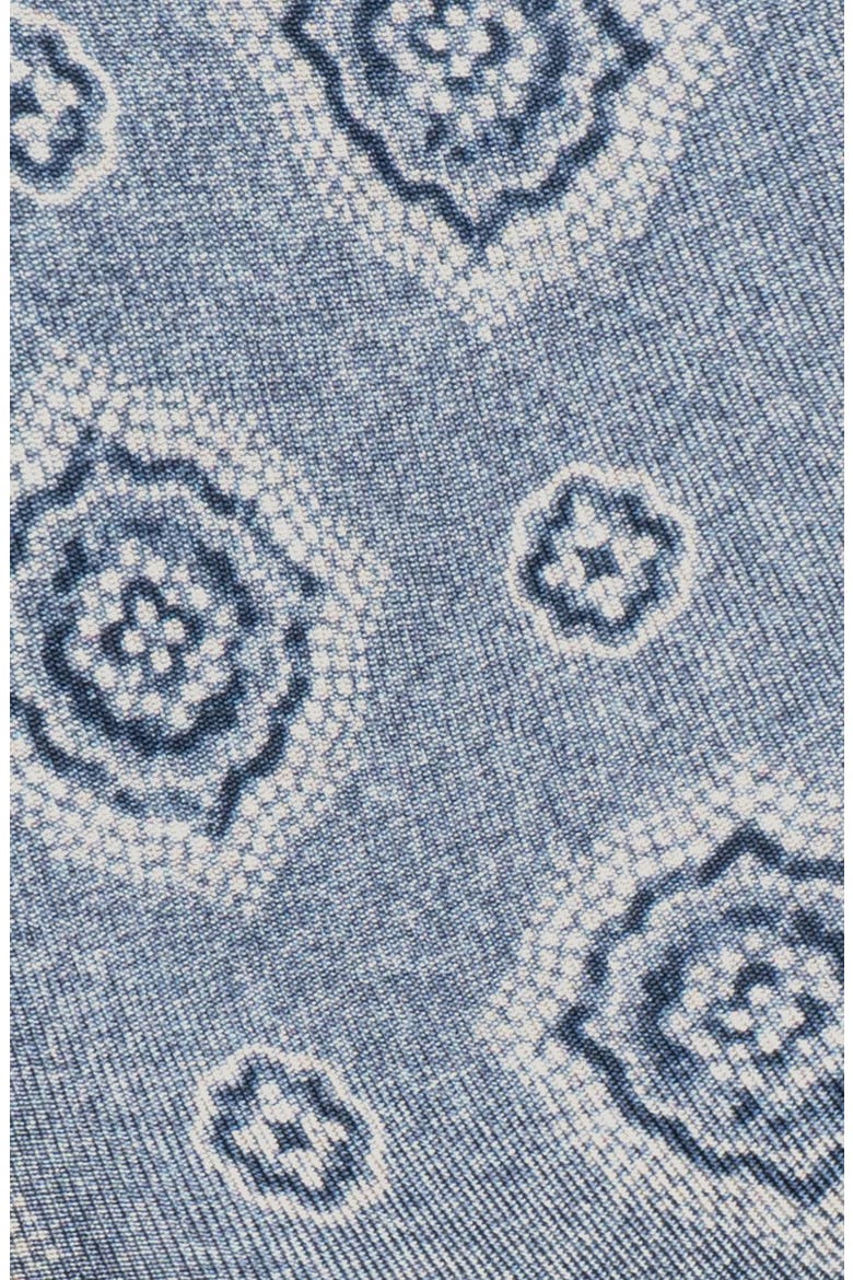 Carney Medallion Silk Tie, Alternate, color, FADED BLUE