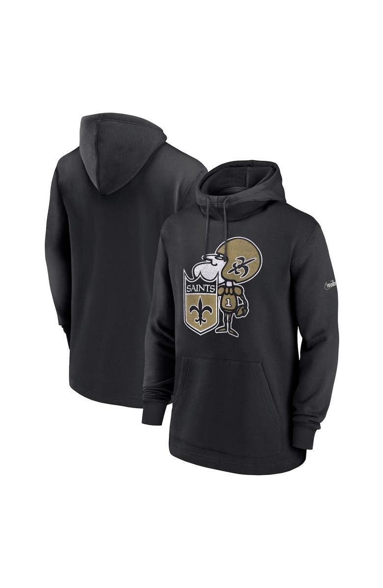 Nike Men's Nike Black New Orleans Saints Classic Pullover Hoodie, Main, color, Black