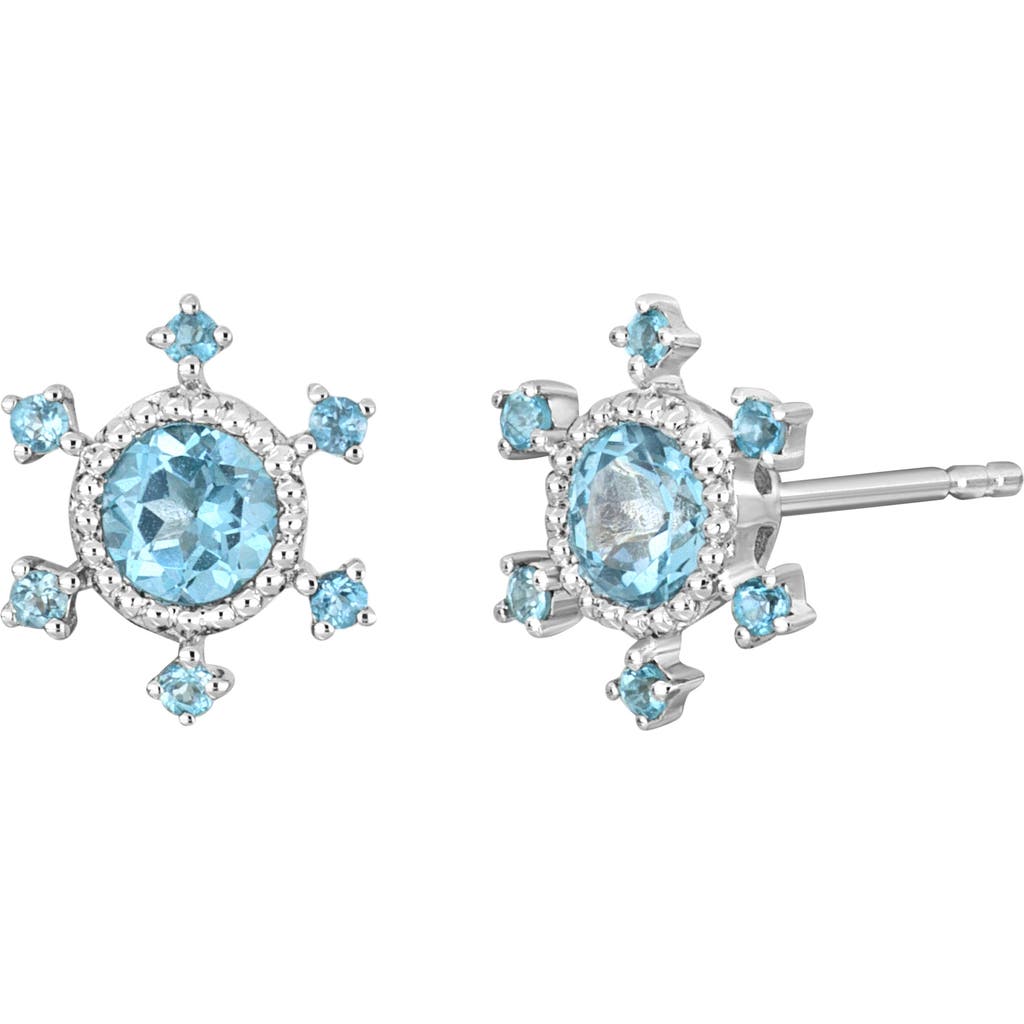 Bony Levy 14k White Gold London Blue Topaz Stud Earrings In 14k White Gold