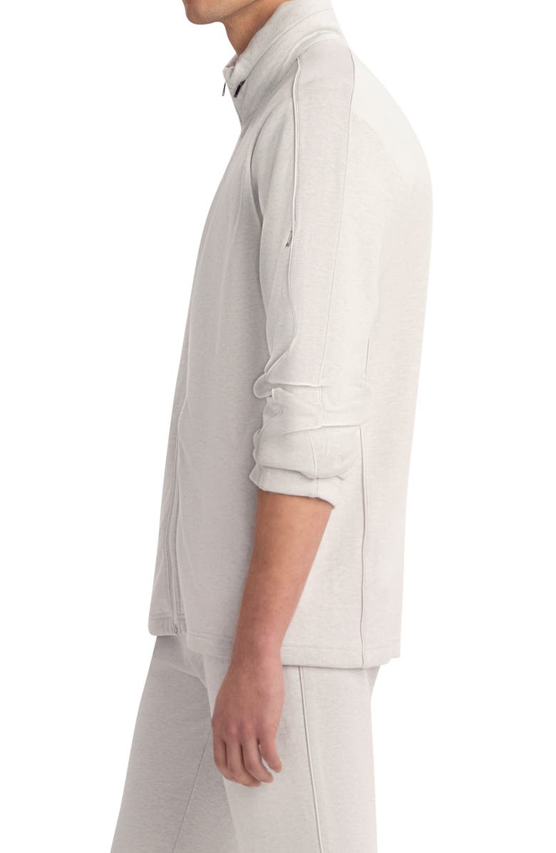 Bugatchi Comfort Cotton Blend Mock Neck Jacket, Alternate, color, 