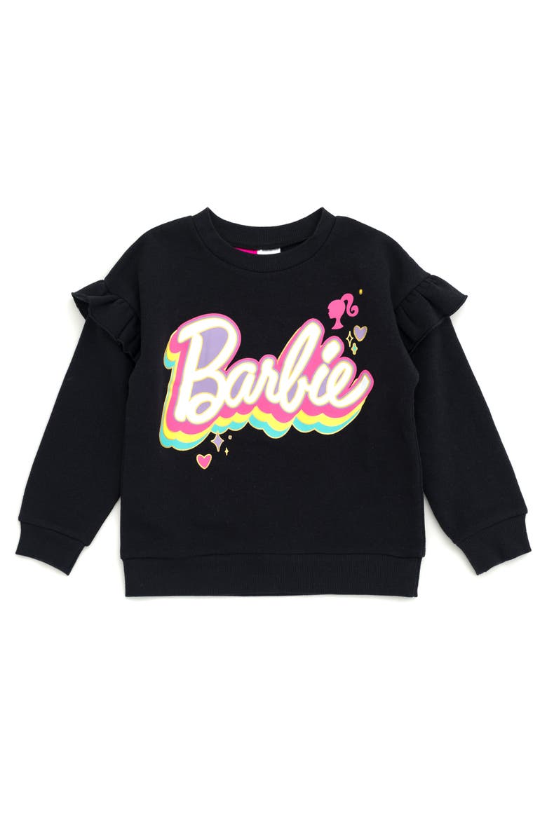 2-Piece Fleece Sweatshirt and Joggers Set, Alternate, color, Jet Black