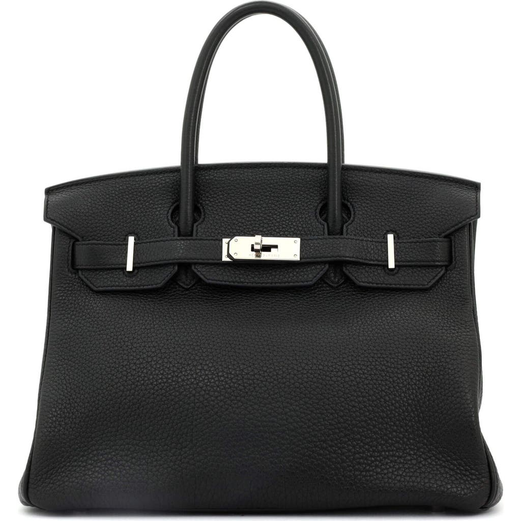 Pre-owned Hermes Hermes Birkin Handbag Black Togo With Palladium Hardware 30 In Black