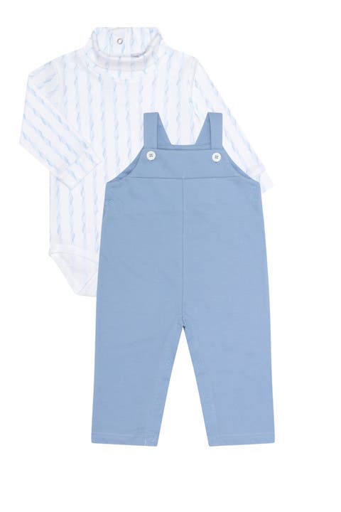 Blue Twirl Overall Set - Baby