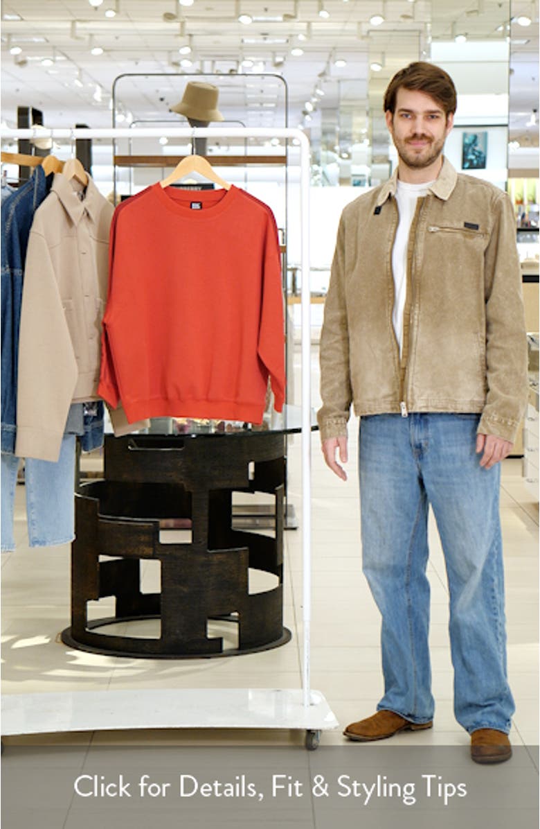 Stripe Sleeve Detail Sweatshirt, sales video thumbnail