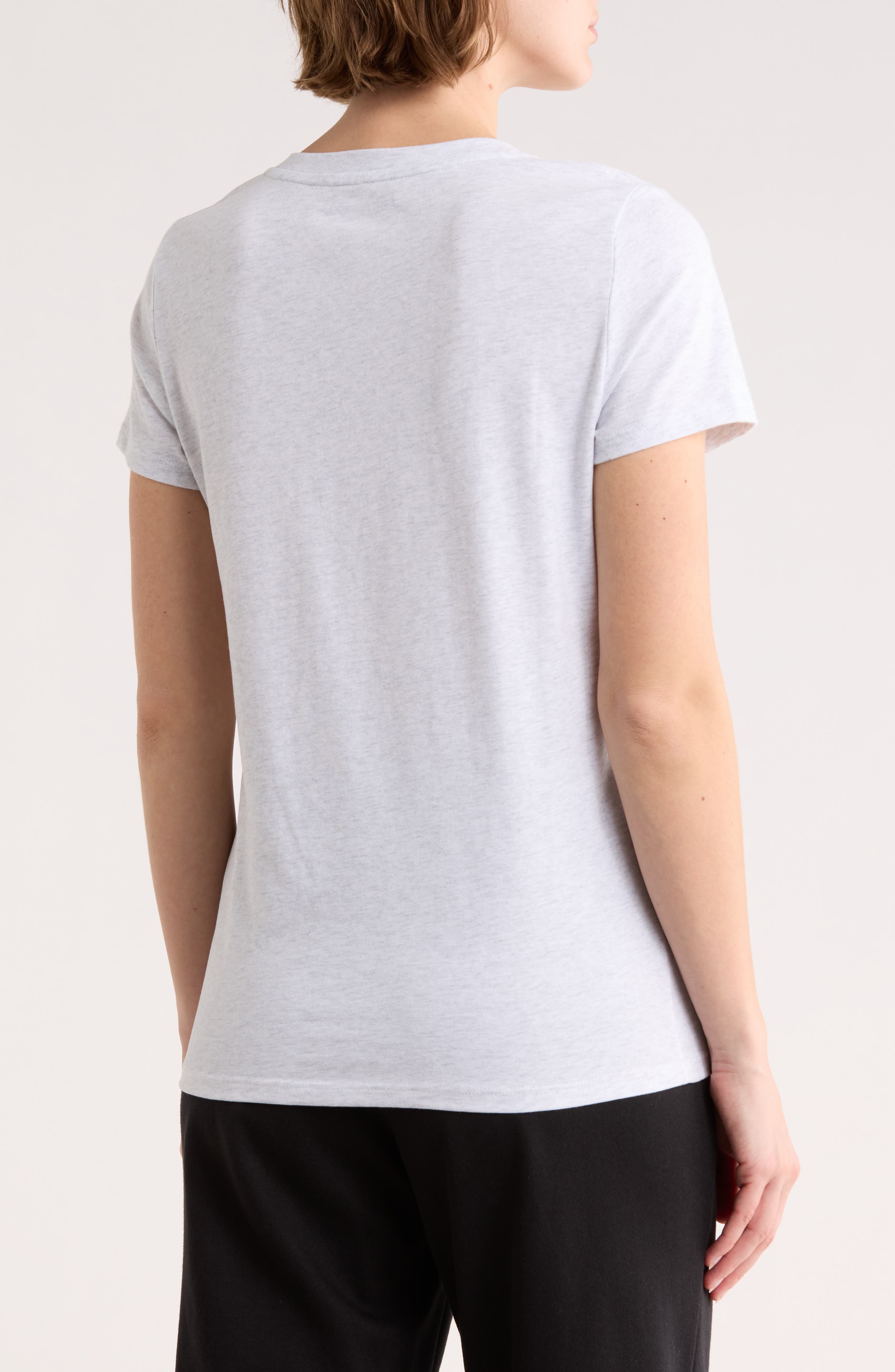 Embroidered Logo V-Neck T-Shirt - image 4