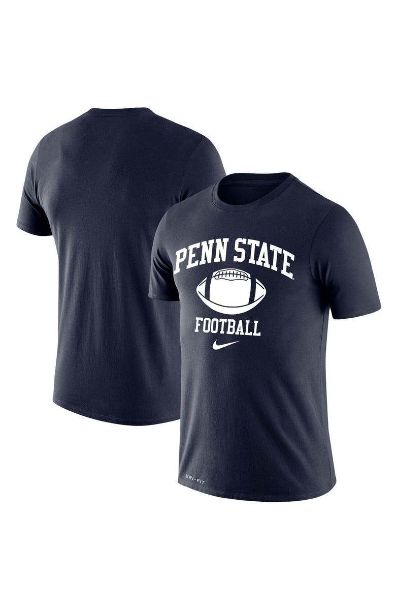 Nike Men's Nike Navy Penn State Nittany Lions Retro Football Lockup Legend Performance T-Shirt, Main, color, 