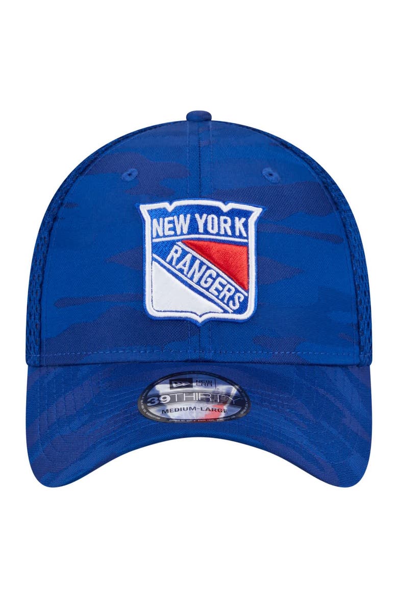 Men's New Era  Blue New York Rangers Active Subtle Camo 39THIRTY Flex Hat, Alternate, color, Blue