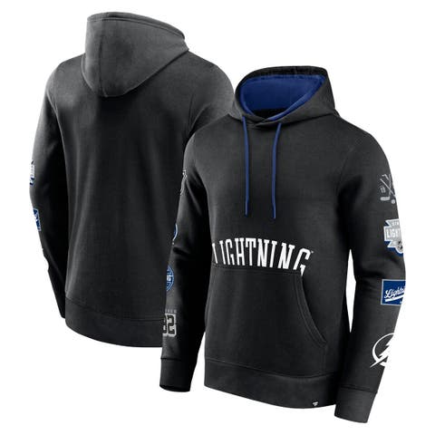 Men's Fanatics Branded Black Tampa Bay Lightning Wild Winner Fleece Pullover Hoodie