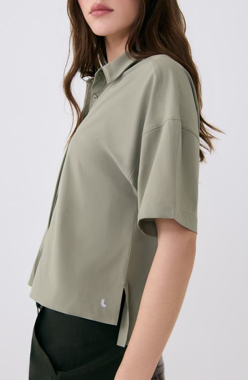 Lole Olivie Upf Short Sleeve Button-up Shirt