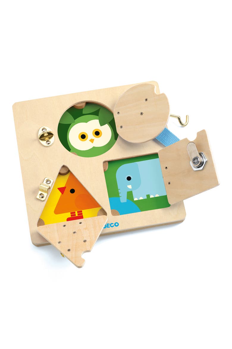 LockBasic Lock Door Wooden Board, Alternate, color, MULTI