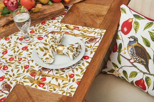 C & F Home C&f Home Partridge In A Pear Tree Printed & Embellished Christmas Throw Pillow, 18" X 18" In Multi