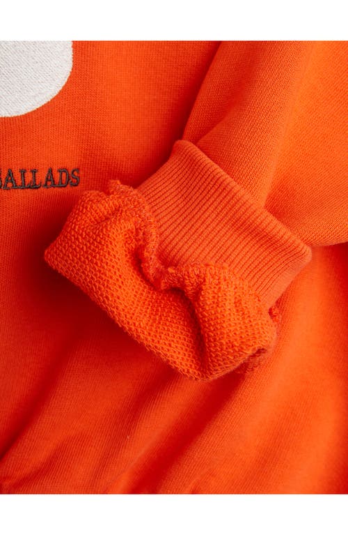 Mini Rodini Crew Neck Sweatshirt In Red