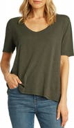matty m. High-Low Slub T-Shirt