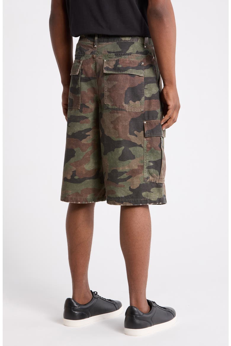 Camo Print Cargo Shorts, Alternate, color, CAMO