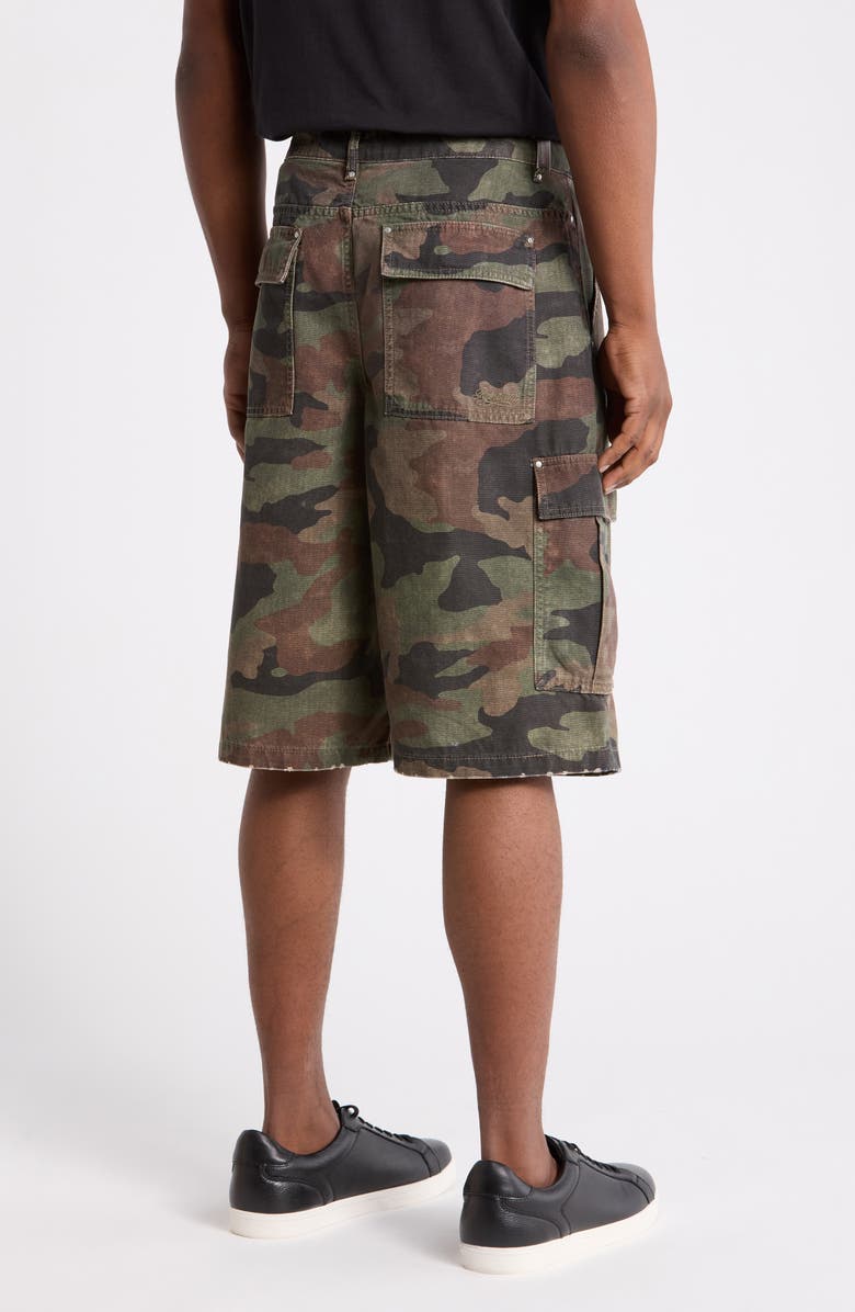 Represent Camo Print Cargo Shorts, Alternate, color, Camo