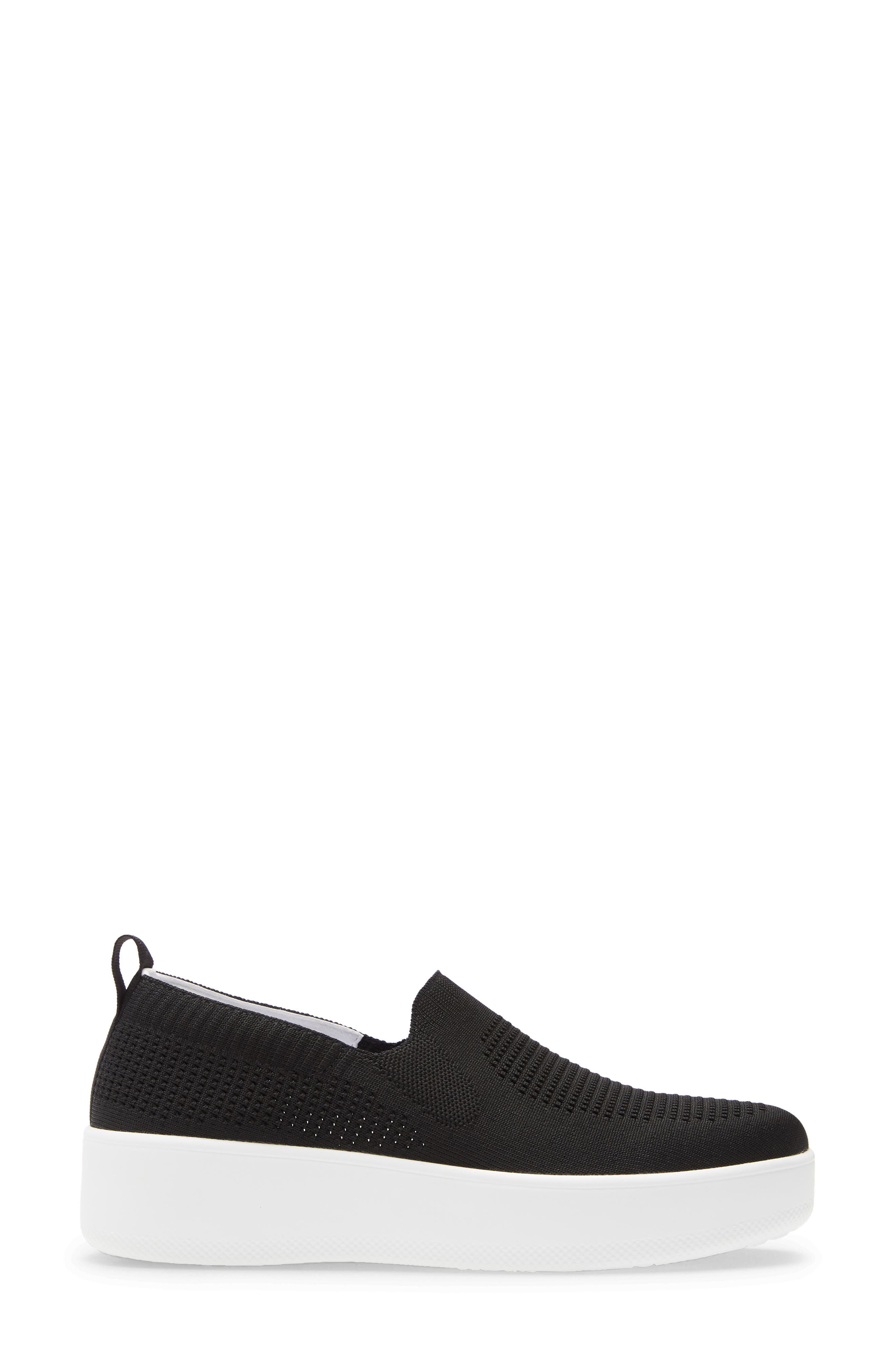 Qaravan Platform Slip-On Sneaker, Alternate, color, BLACK TOP FABRIC