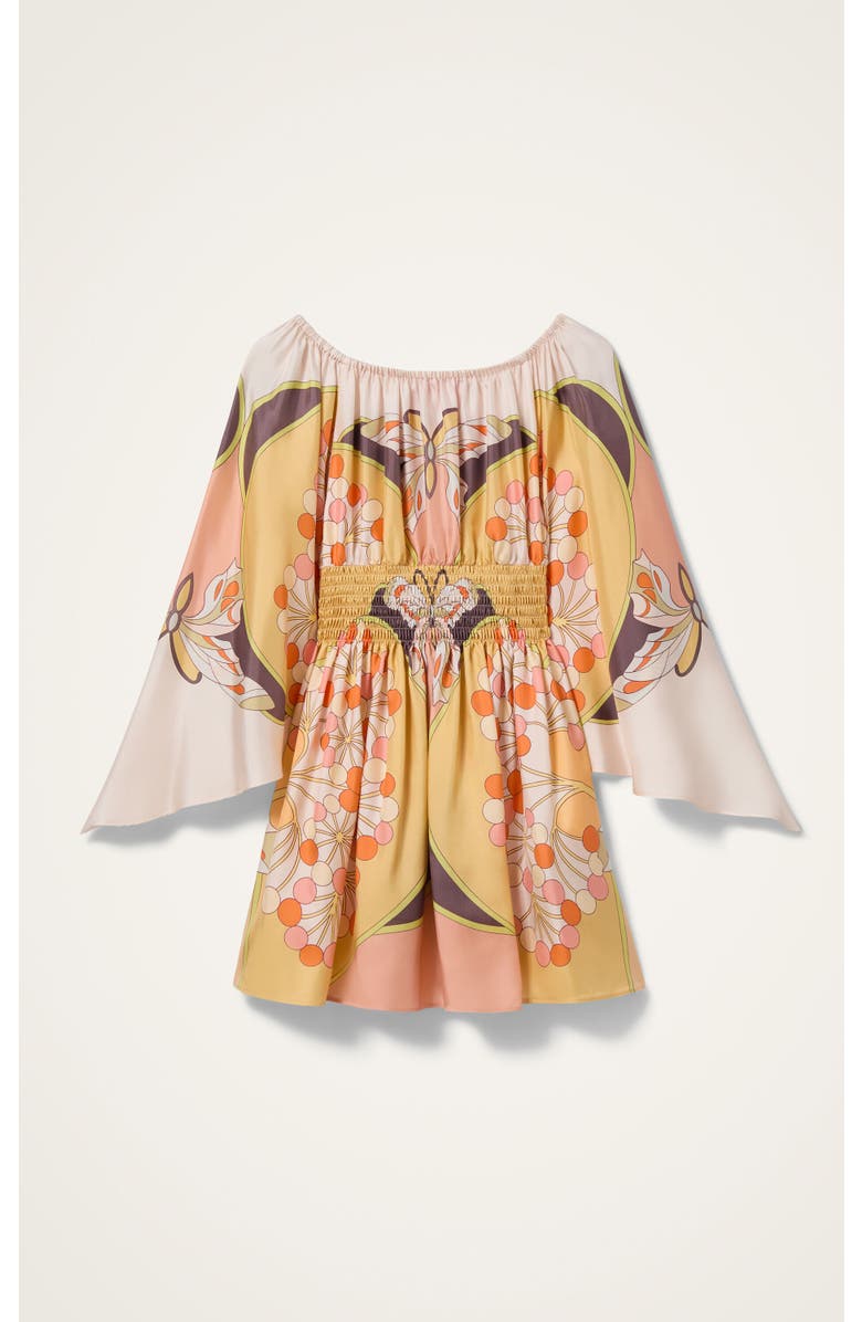 La DoubleJ Sienna Mini Dress Placée, Alternate, color, Florette Placée Pale Pink