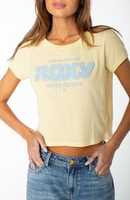 Roxy Wave Riders Club Graphic Crop T-Shirt