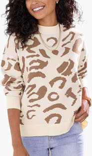 LASCANA Leopard Print Sweater