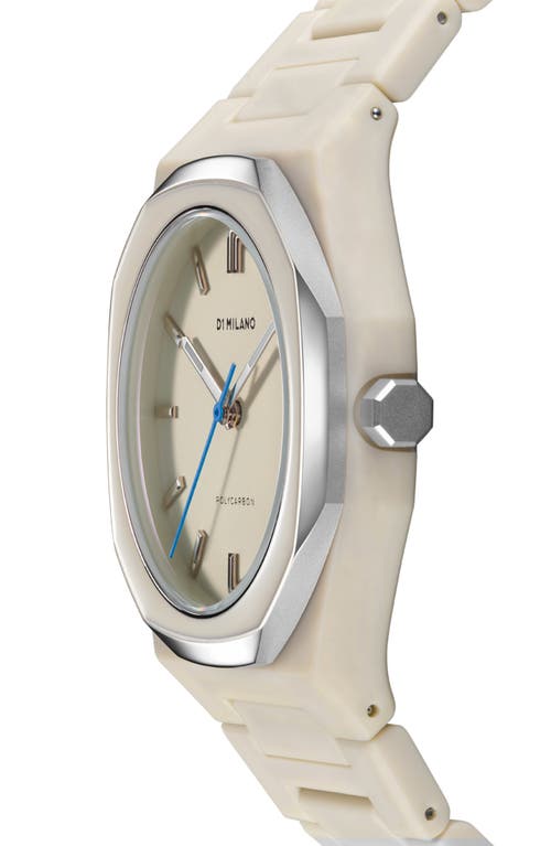 D1 Milano Grey Mesh Polycarbonate Bracelet Watch, 37mm