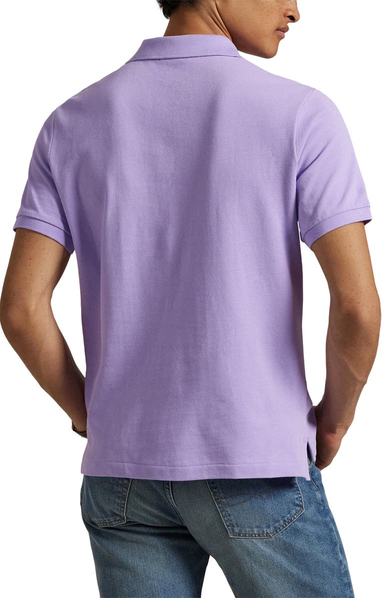 Polo Ralph Lauren Classic Fit Solid Purple Cotton Piqué Polo, Alternate, color, 