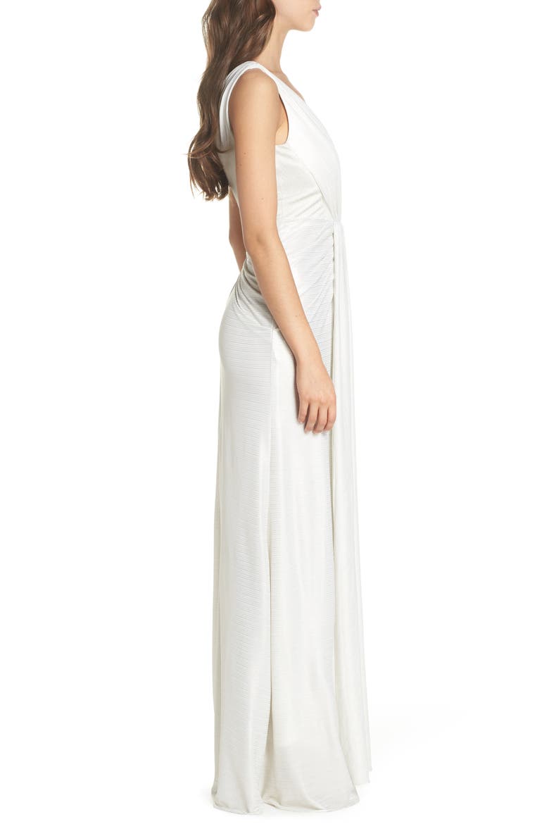 Ruched Gown, Alternate, color, IVORY