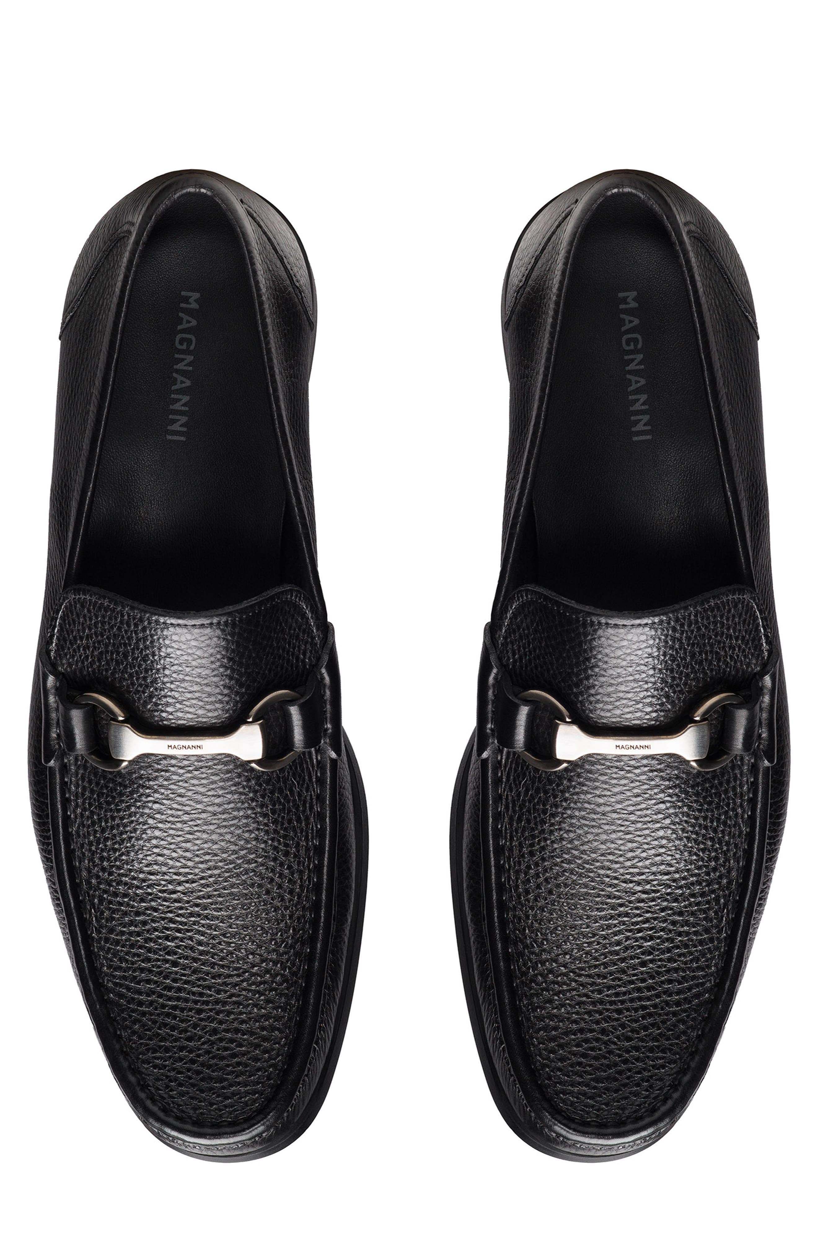 Magnanni Gentry Bit Loafer, Alternate, color, Black