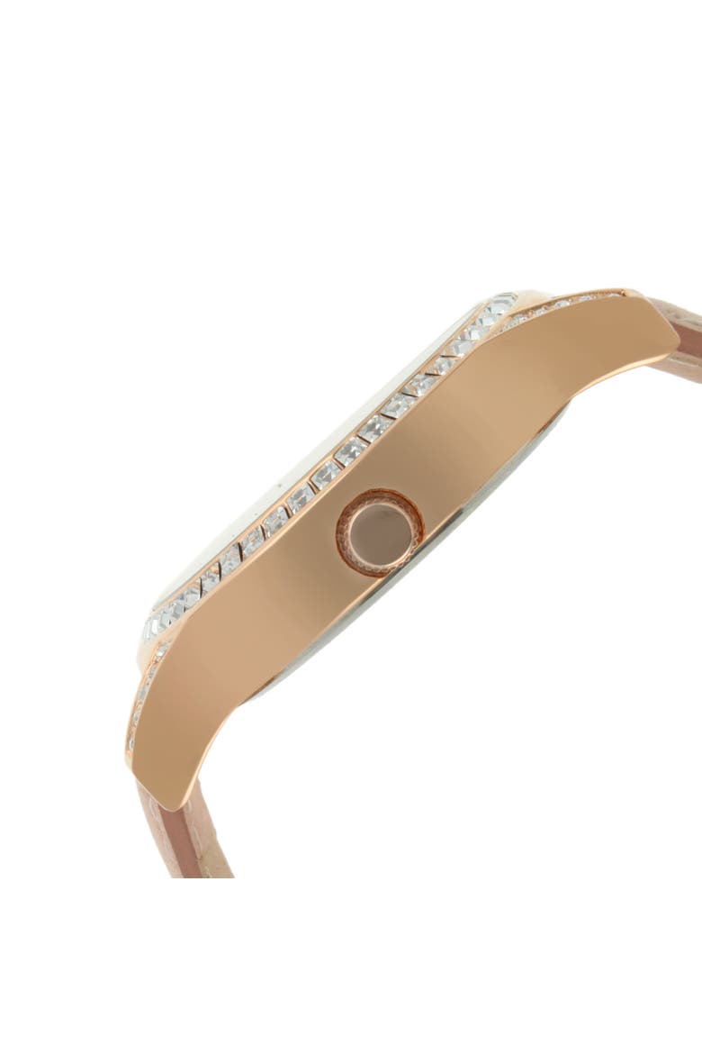 Sun Moon Multi Function Suede Watch - 40MM, Alternate, color, Pink