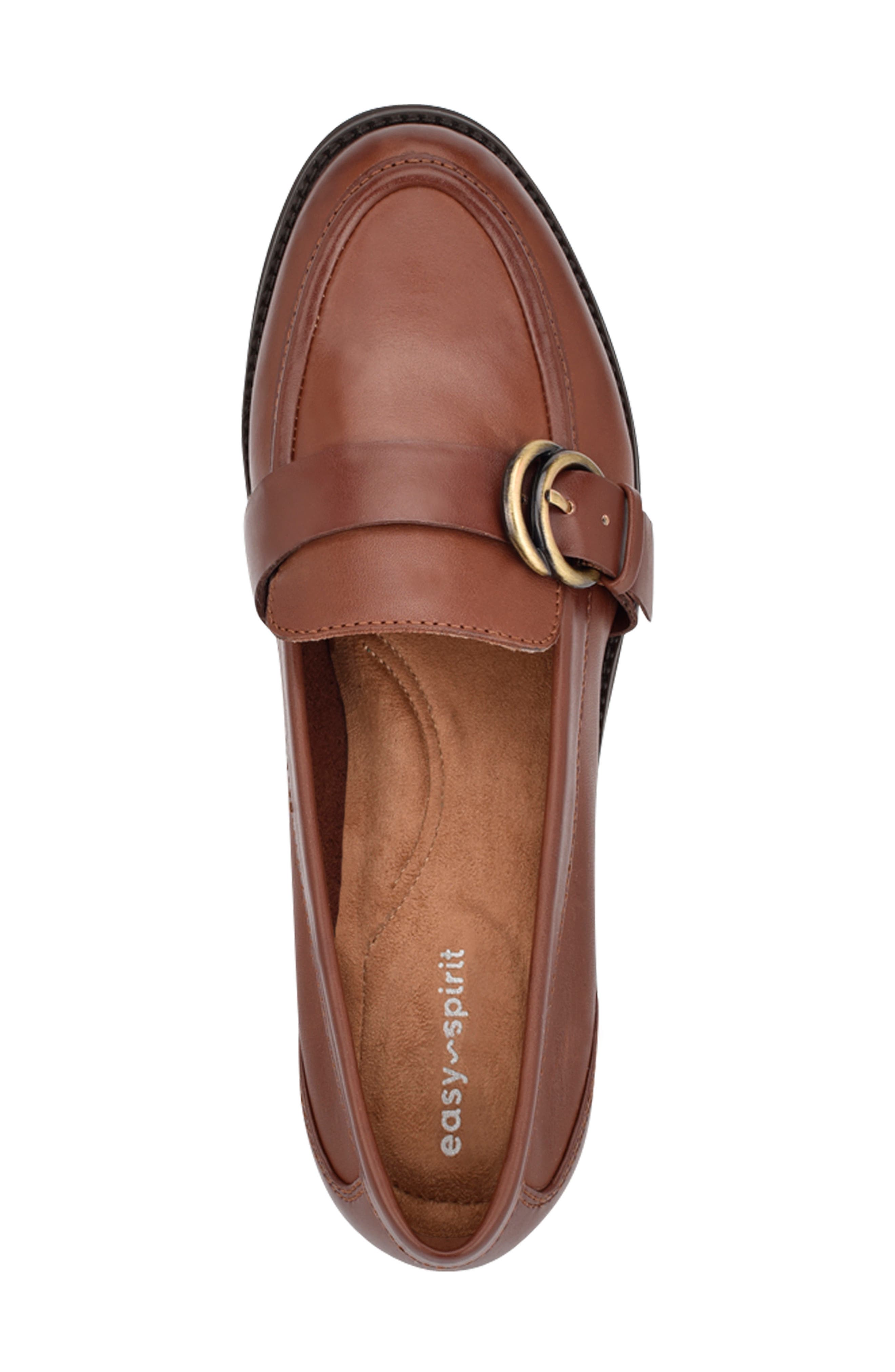 Serache Leather Loafer, Alternate, color, BROWN LEATHER