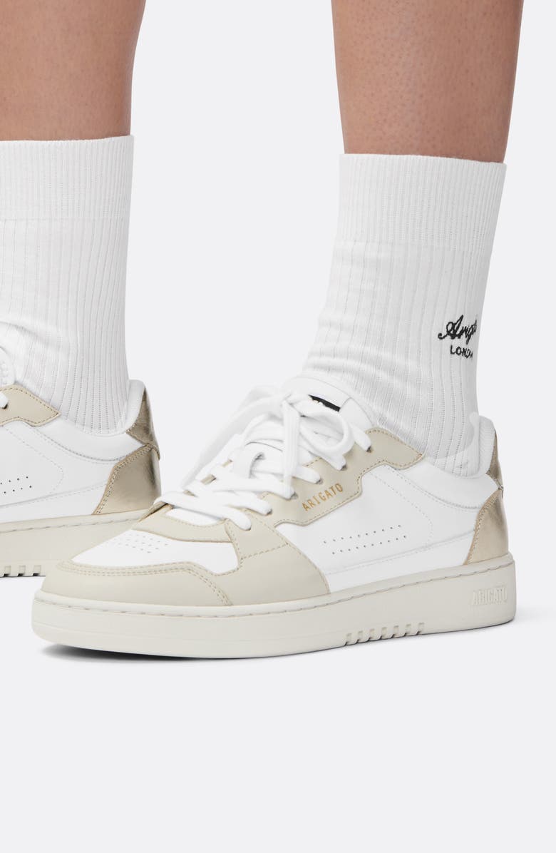 Axel Arigato Dice Lo Sneaker, Alternate, color, White / Gold