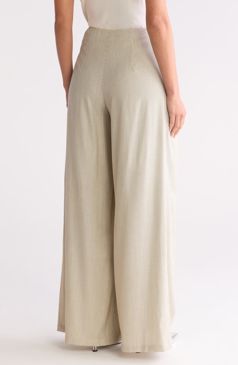 TWP Drew Wide Leg Pants, Alternate, color, Lark / White