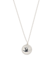 Fable England Swallow Spirit Guide Silver Chain Necklace