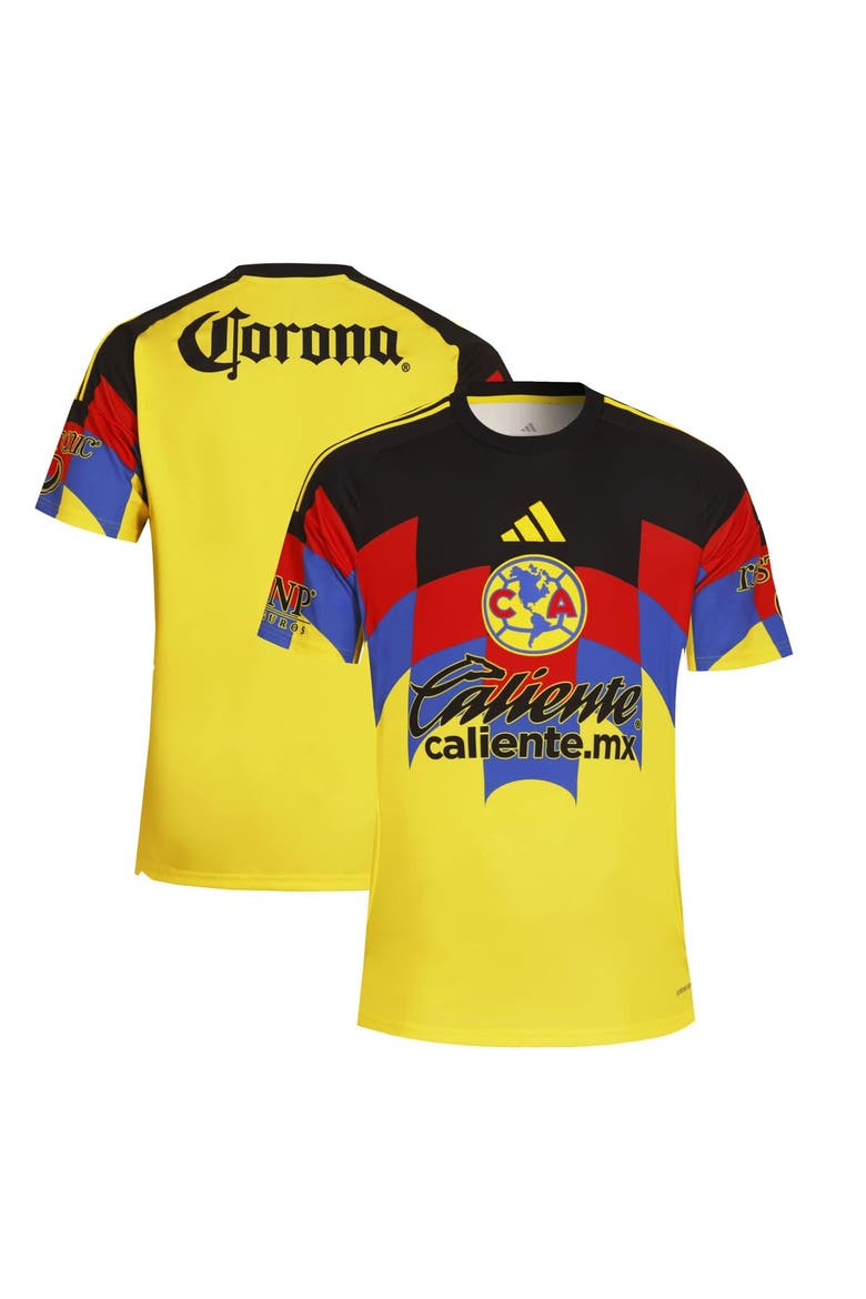 Men's adidas Yellow Club America 2025/26 Home Replica Jersey, Main, color, Yellow