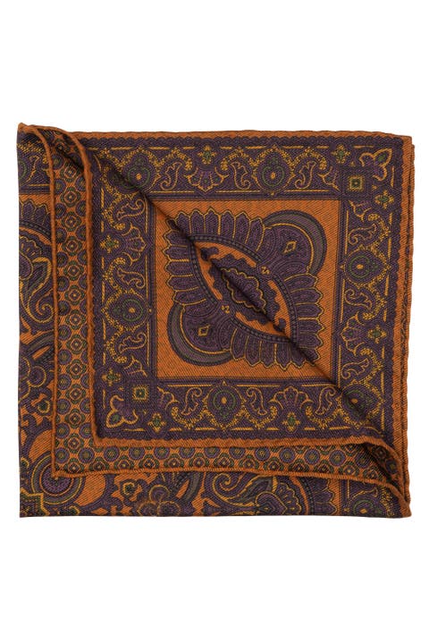 Lario - Double Sided Silk Pocket Square for Men